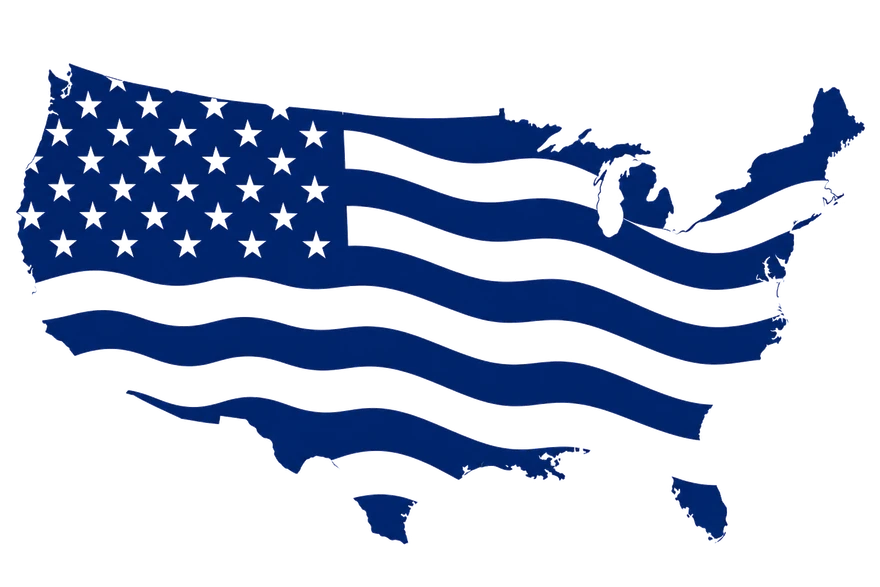 Map of the United States representing National Lien & Bond coverage in all 50 states